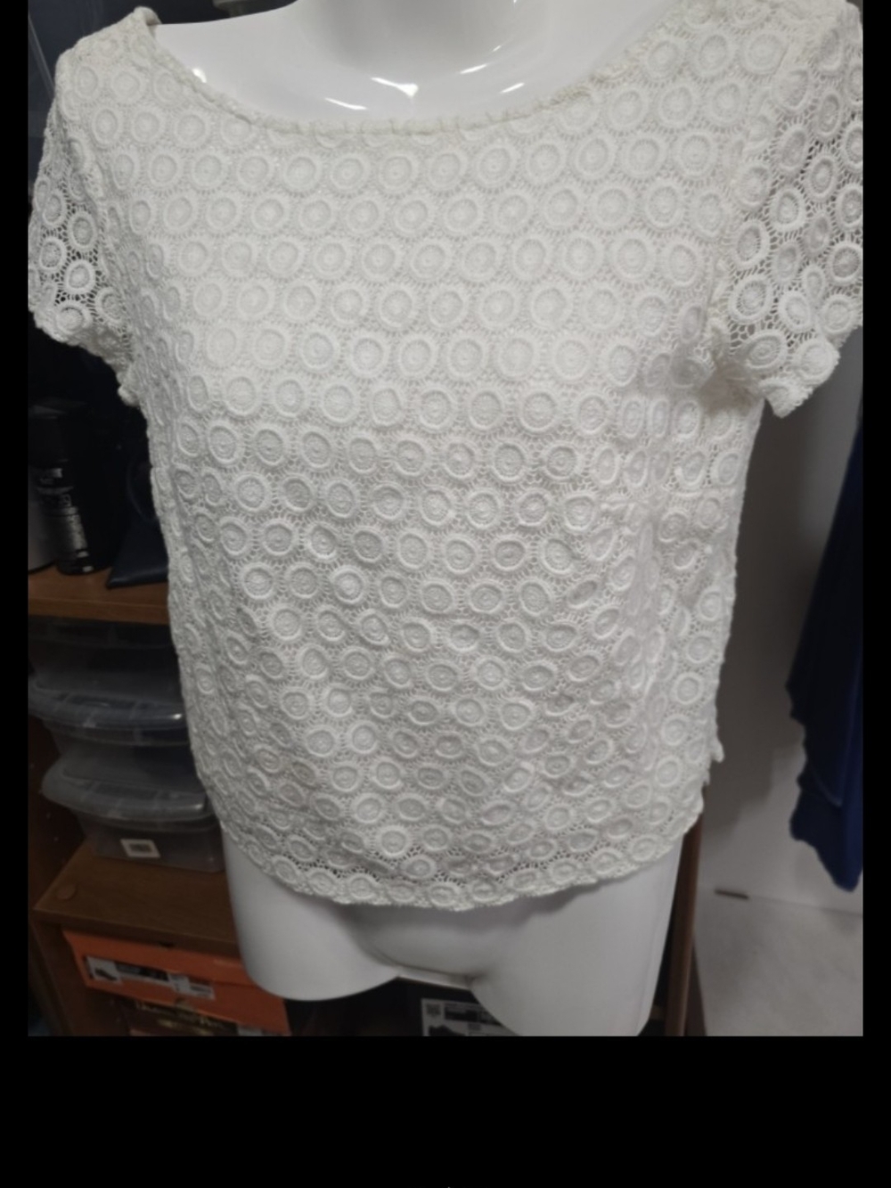 Lilly Pulitzer womens White lace top XS